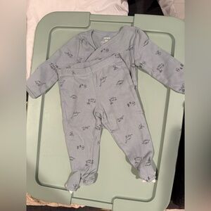Carter's Light Blue Dinosaur Footie